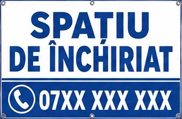 Banner „SAPTIU DE ÎNCHIRIAT” personalizat – 100 × 70 cm