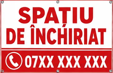 Banner „SAPTIU DE ÎNCHIRIAT” personalizat – 100 × 70 cm – imaginea 2