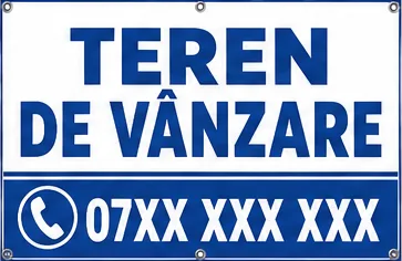 Banner „TEREN DE VANZARE” personalizat – 100 × 70 cm – imaginea 2