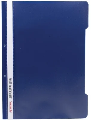 Dosar sina A4 PP, perforat bleumarin, Herlitz