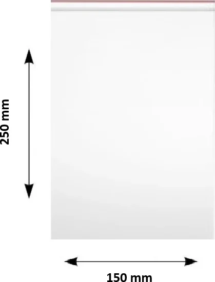 Pungi ziplock Clarina, 150 x 250 mm, 100/set