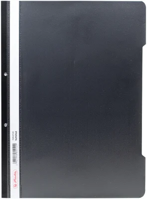 Dosar sina A4 PP, perforat negru, Herlitz