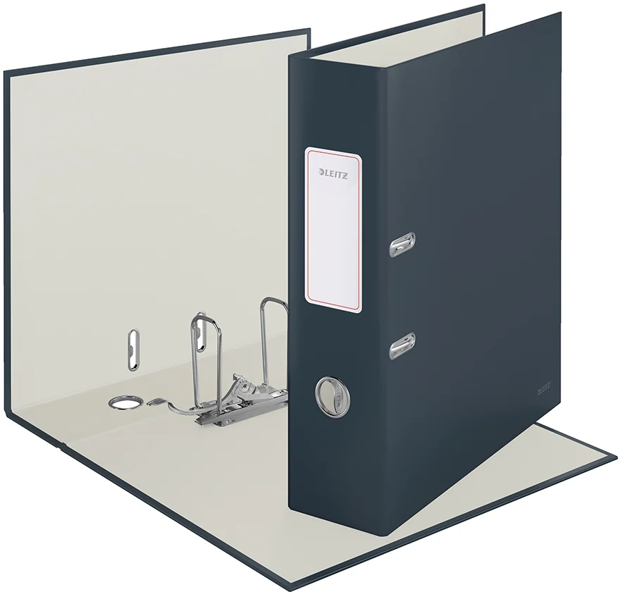 Biblioraft 180° Cosy, carton laminat, partial reciclat, certificare FSC, A4, 80 mm, Leitz – imaginea 15