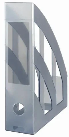 Suport vertical dosare, PP, A4, clasic, gri Herlitz