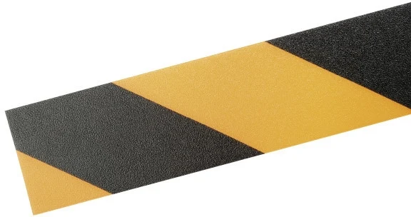 Banda autoadeziva pentru marcat locatii Duraline Strong 50 mm x 30 m negru-galben Durable – imaginea 2