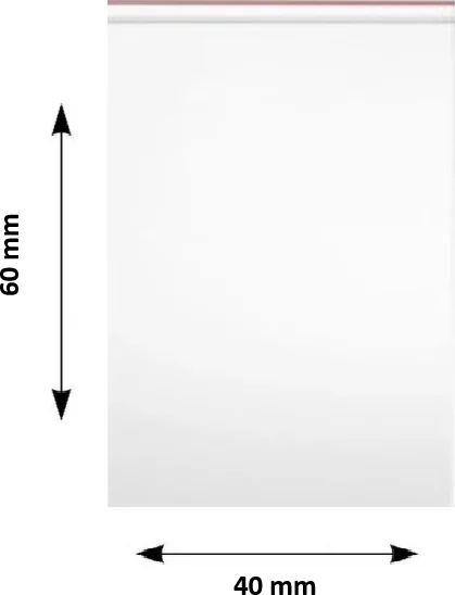 Pungi ziplock Clarina, 40 x 60 mm, 100/set