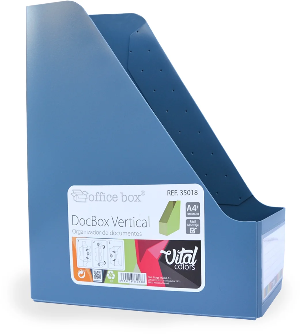 Suport vertical Office box, Vital Colors, PVC, pliabil 10mm, culori asortate – imaginea 2