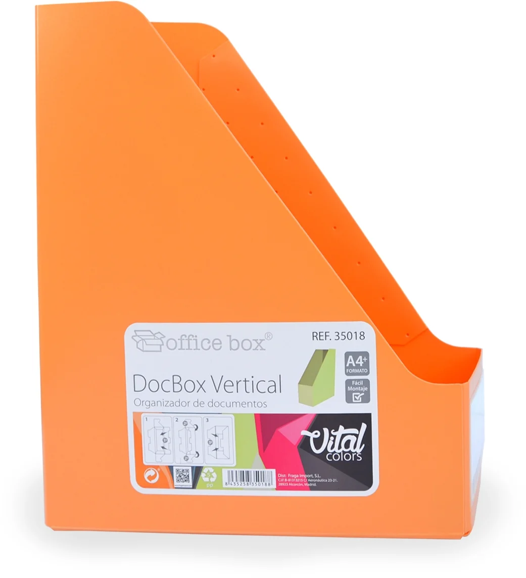 Suport vertical Office box, Vital Colors, PVC, pliabil 10mm, culori asortate – imaginea 4