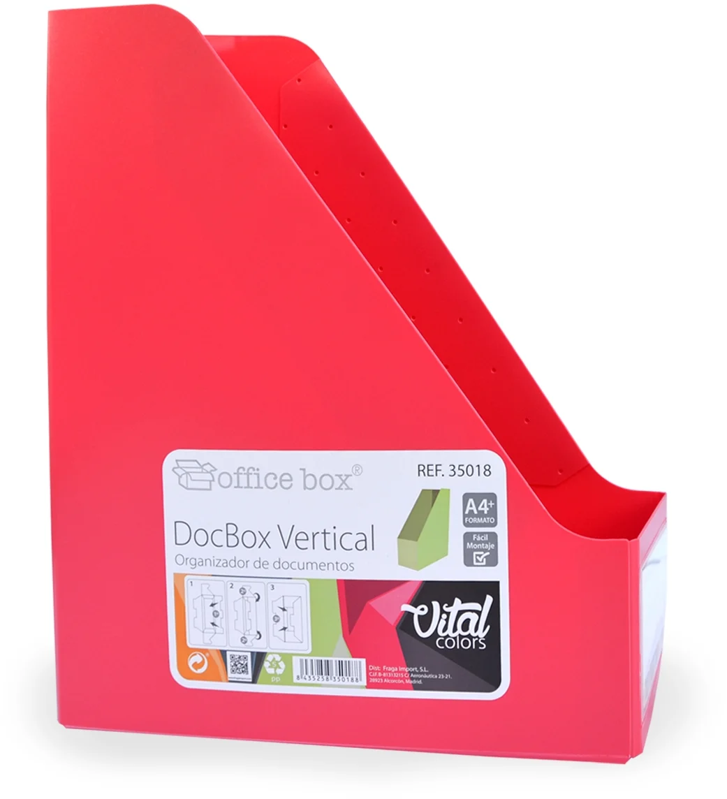 Suport vertical Office box, Vital Colors, PVC, pliabil 10mm, culori asortate – imaginea 5