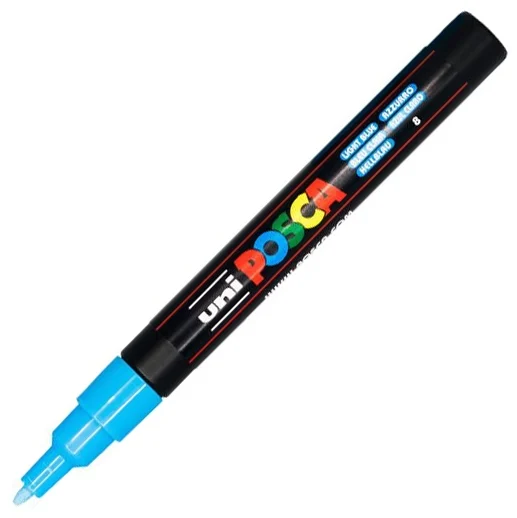 Marker cu vopsea PC-3M Posca 0.9 - 1.3 mm Uni-Ball – imaginea 2