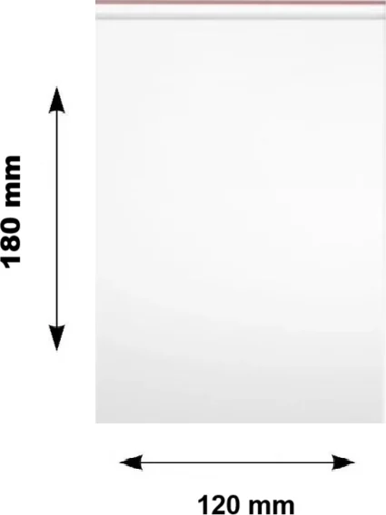 Pungi ziplock Clarina, 120 x 180 mm, 100/set