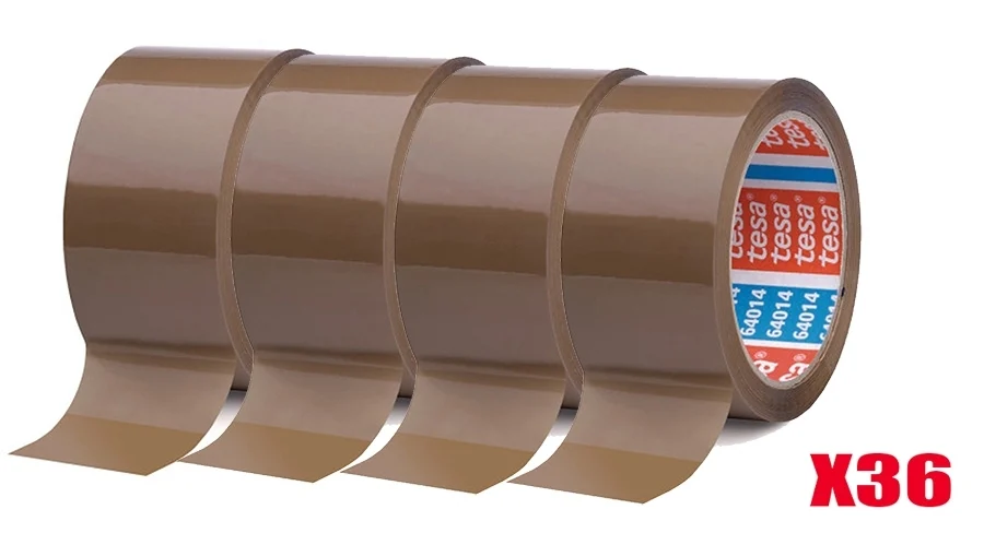 Banda adeziva maro, 48 mm x 66 m, 36 buc/cutie Tesa – imaginea 3
