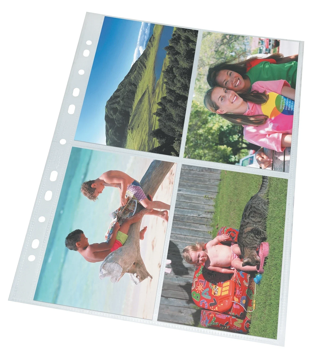 Folii de protectie, A4, pentru fotografii, cristal, 80 microni, 10 buc/set, Esselte