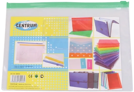 Pungi plastic ziplock, 240 x 180 mm, transparent, diverse culori, Centrum – imaginea 2