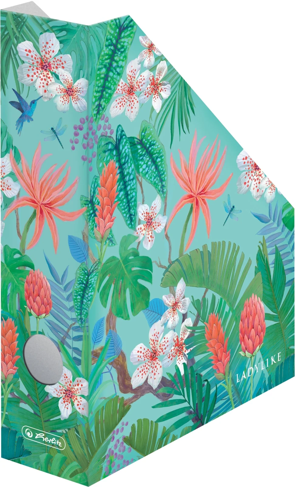 Suport dosare Herlitz, carton, A4, motiv Ladylike Jungle