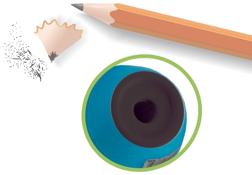 Acutitoare tip ou Office box, ColorLine, cu radiera, diverse culori – imaginea 3