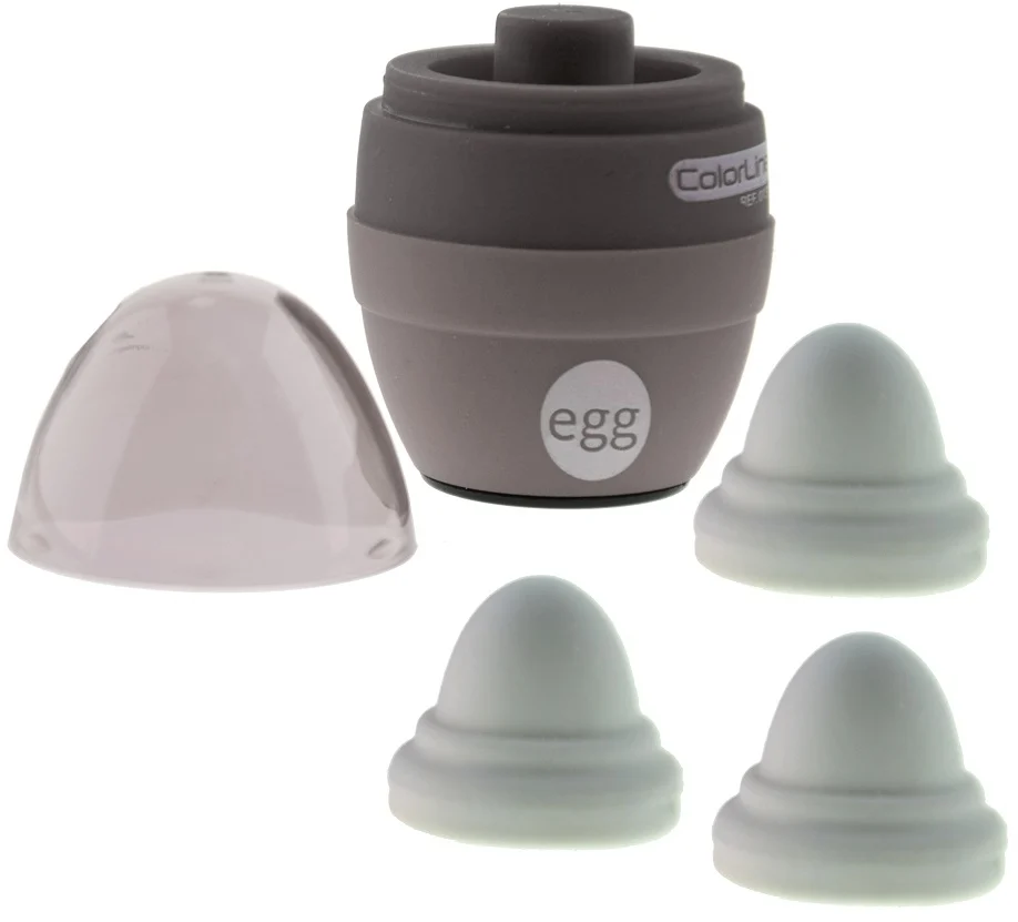 Acutitoare tip ou Office box, ColorLine, cu radiera, diverse culori – imaginea 4