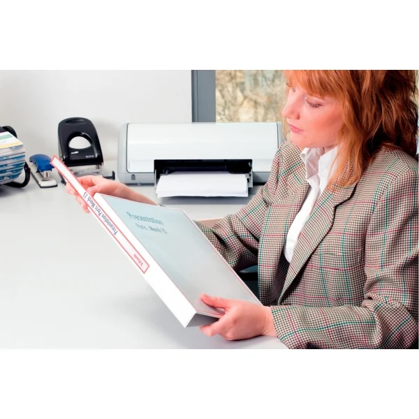 Caiet mecanic Panorama, PP/PP, partial reciclat, certificare FSC, A4, mecanism 4DR, inel 40 mm, Esselte – imaginea 4