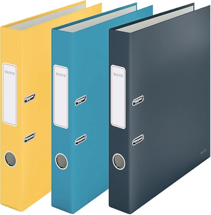 Biblioraft 180° Cosy, carton laminat, partial reciclat, certificare FSC, A4, 52 mm, Leitz