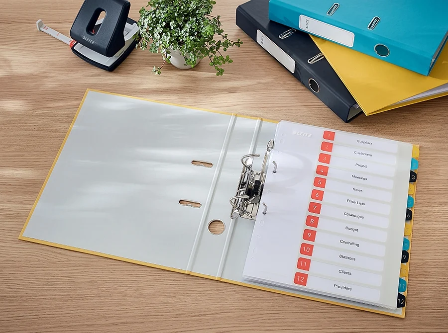 Biblioraft 180° Cosy, carton laminat, partial reciclat, certificare FSC, A4, 52 mm, Leitz – imaginea 6