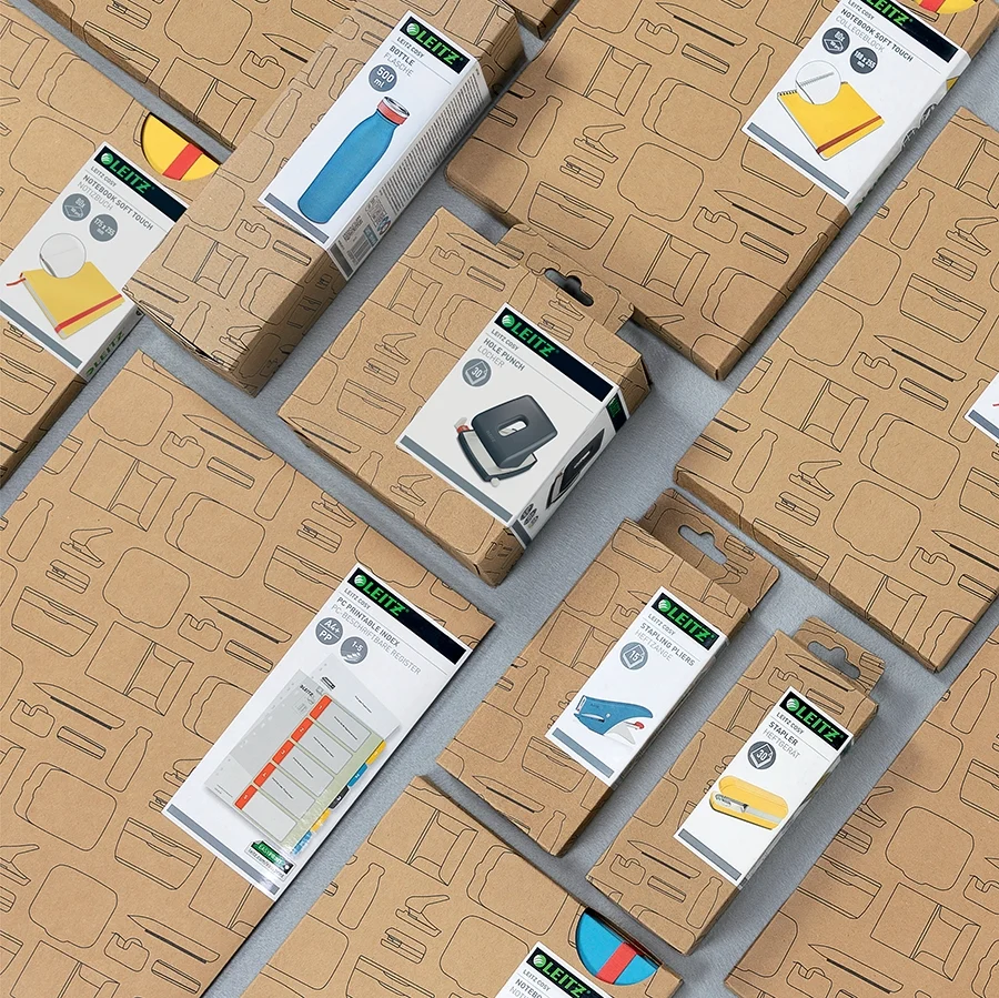 Biblioraft 180° Cosy, carton laminat, partial reciclat, certificare FSC, A4, 52 mm, Leitz – imaginea 9