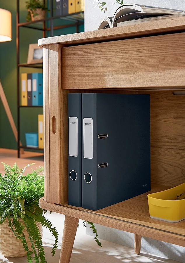 Biblioraft 180° Cosy, carton laminat, partial reciclat, certificare FSC, A4, 52 mm, Leitz – imaginea 14