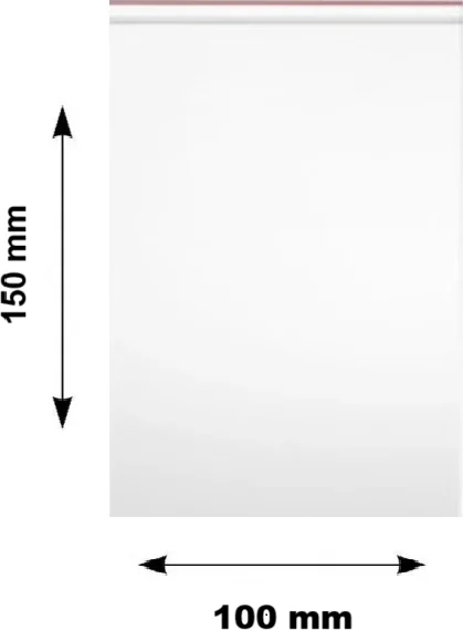 Pungi ziplock Clarina, 100 x 150 mm, 100/set