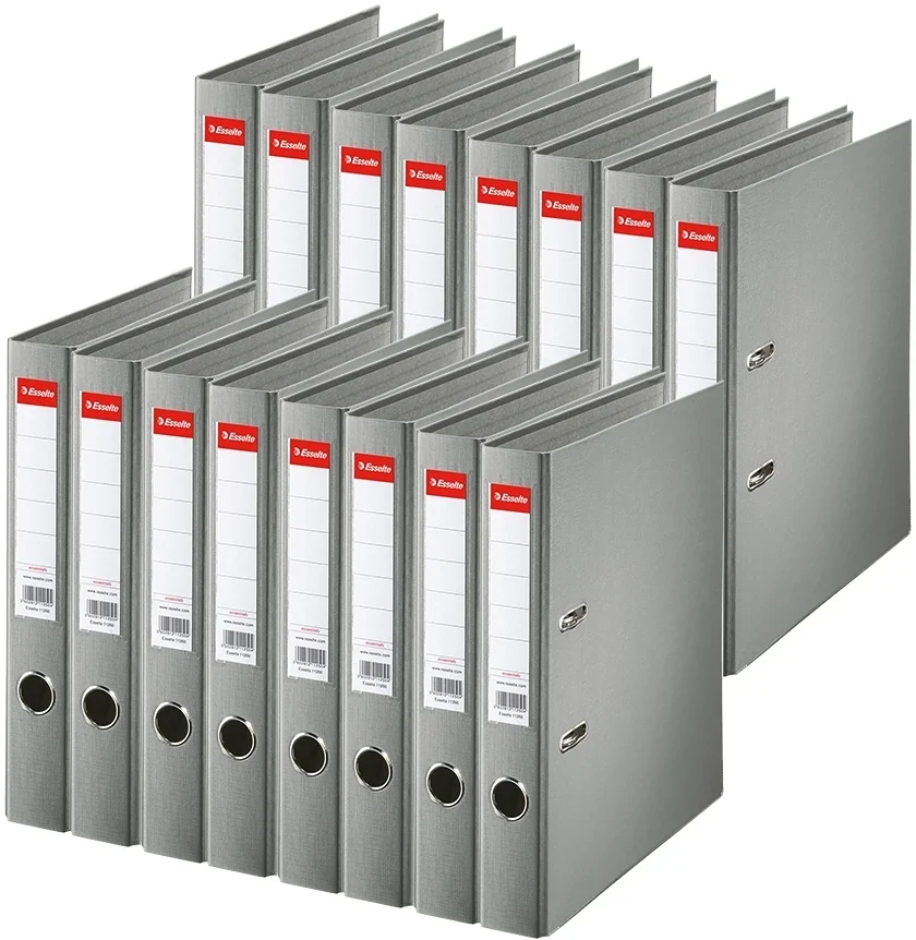 Biblioraft Economy, PP, A4, 50 mm, gri, 25 buc/set Esselte