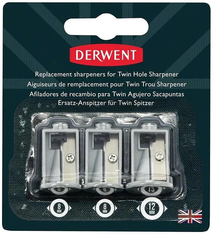 Set 3 rezerve pentru ascutitoarea electrica (2302332), gri Derwent Professional