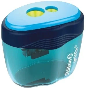 Ascutitoare dubla griffix, culoare albastru, vrac, Pelikan