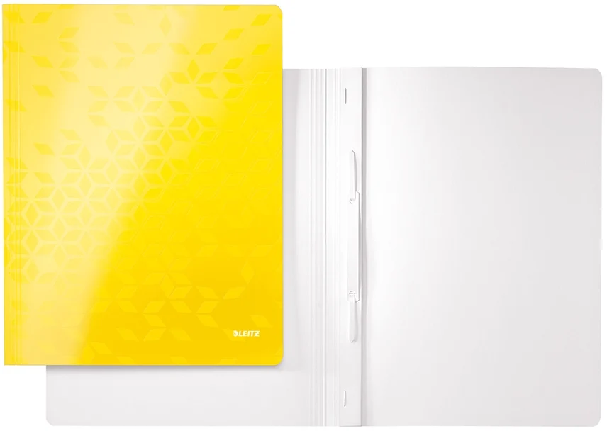 Dosar cu sina WOW, carton laminat, certificare FSC, A4, 250 coli, Leitz – imaginea 4