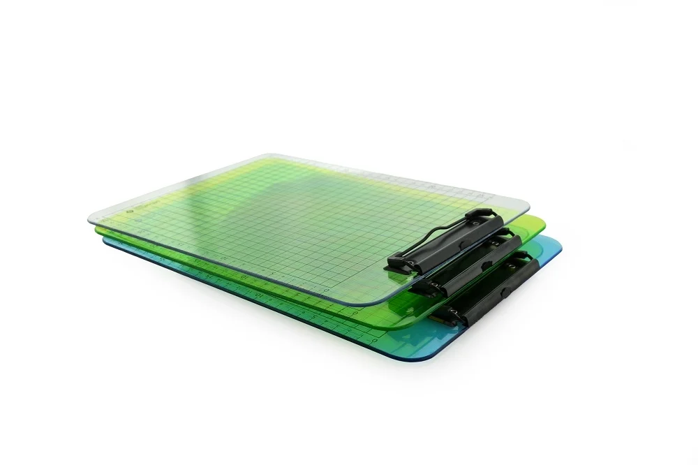 Clipboard standard Office box, A4, transparent PP, culori asortate – imaginea 6