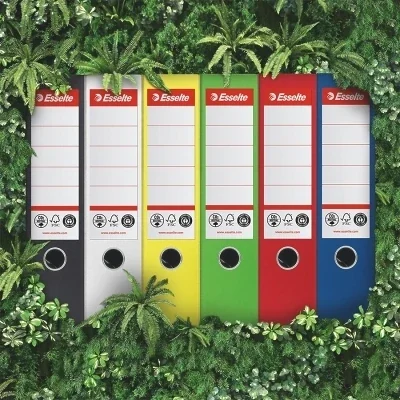 Biblioraft Esselte No.1 Power Recycled, carton, 100% reciclat, reciclabil, certificare FSC, A4, 75 mm – imaginea 10
