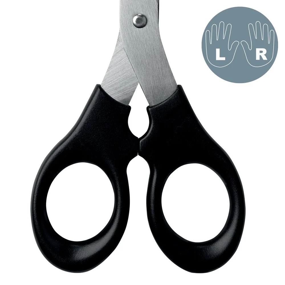 Foarfece Leitz, otel inoxidabil, 165 mm, negru – imaginea 5