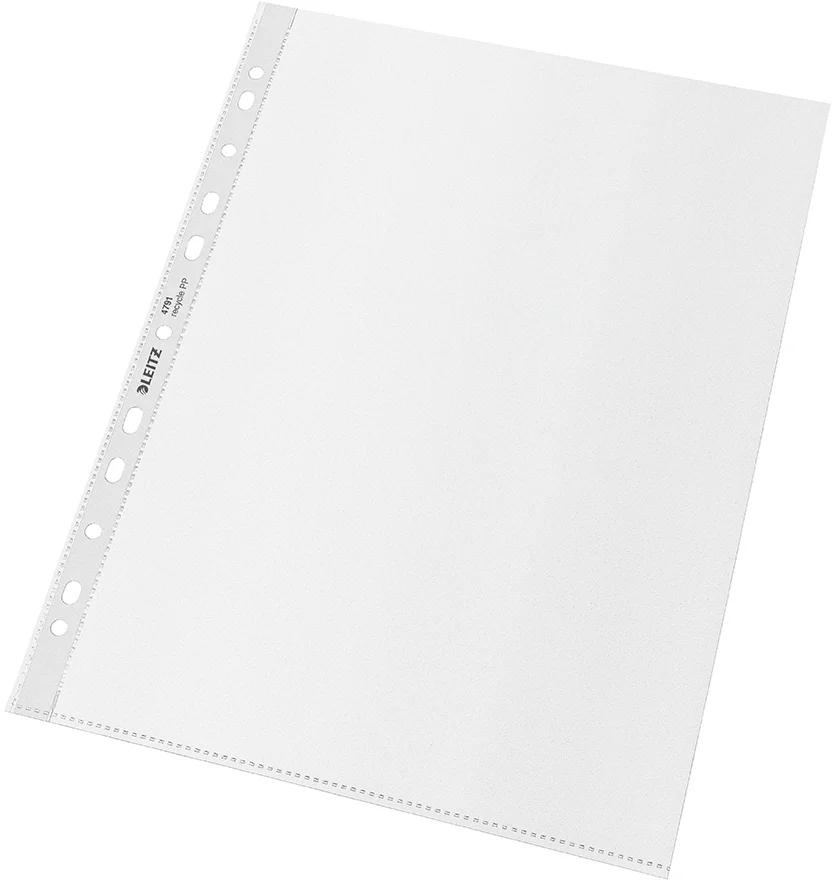 Folie de protectie Leitz Recycle, PP, 90% reciclat, reciclabil, A4, 100 mic, 100 buc/cutie, standard – imaginea 4