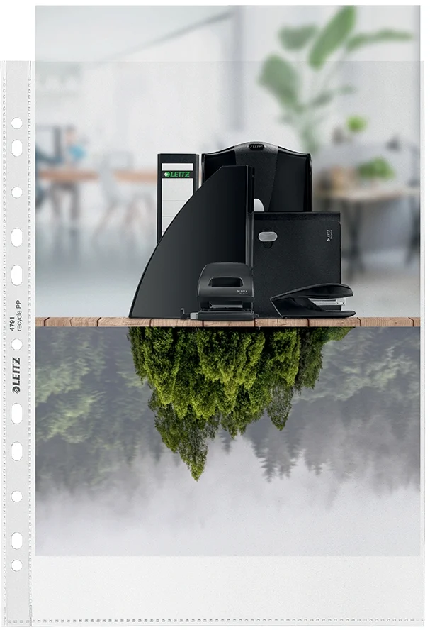Folie de protectie Leitz Recycle, PP, 90% reciclat, reciclabil, A4, 100 mic, 100 buc/cutie, standard – imaginea 6