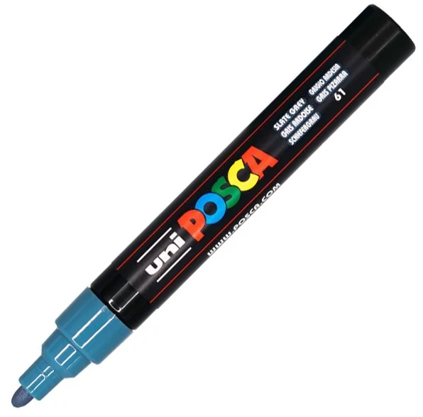 Marker cu vopsea PC-5M Posca 1.8 - 2.5 mm Uni-Ball – imaginea 3