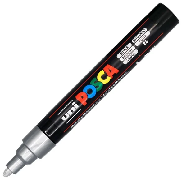 Marker cu vopsea PC-5M Posca 1.8 - 2.5 mm Uni-Ball – imaginea 4