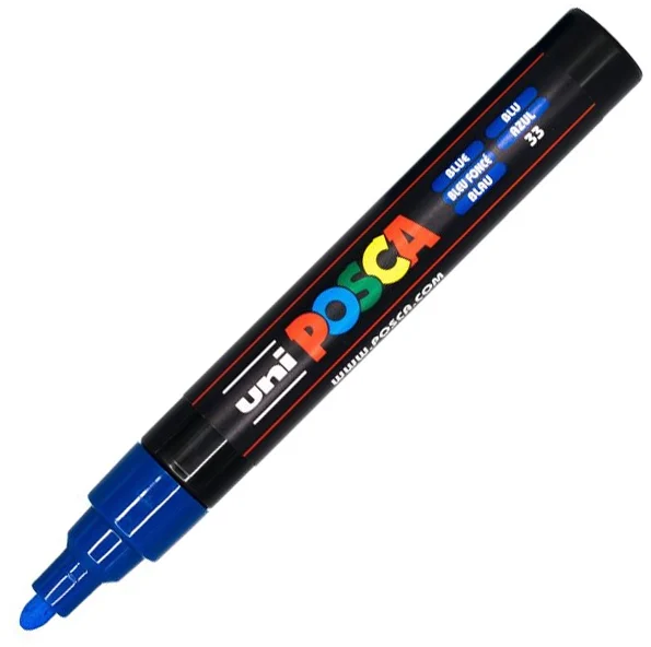 Marker cu vopsea PC-5M Posca 1.8 - 2.5 mm Uni-Ball – imaginea 17