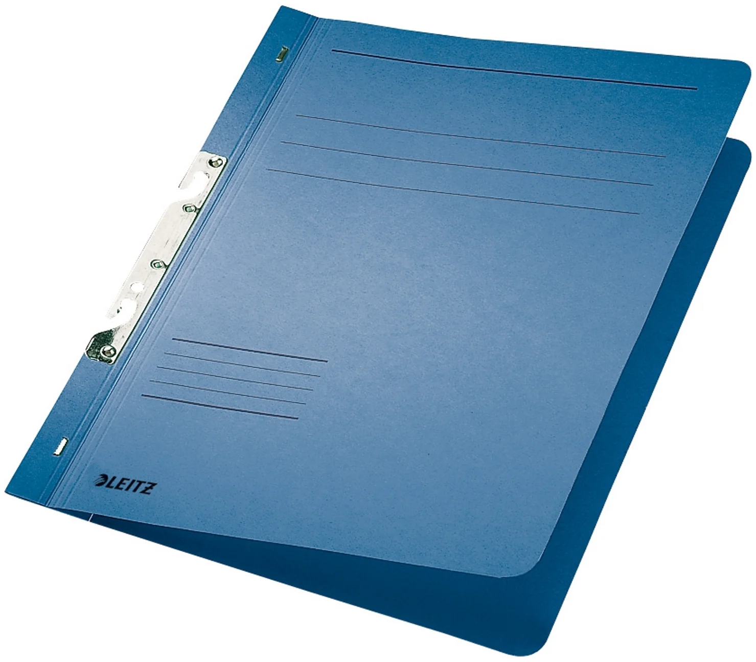 Dosar carton color, pentru incopciat, coperta 1/1, certificare Blue Angel, albastru, 50 buc/set, Leitz – imaginea 2