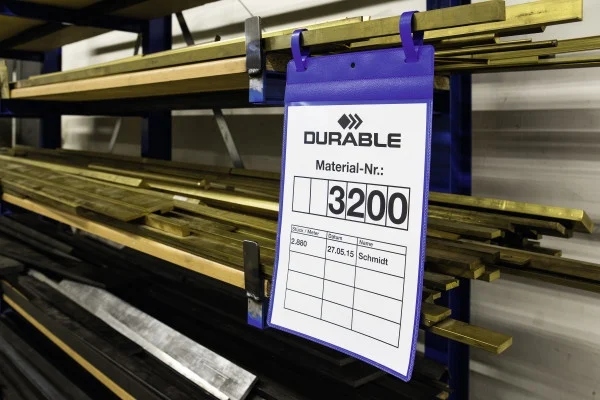Buzunar logistic cu agatatoare A4 portrait 223 x 530 mm 50 buc/set Durable – imaginea 5