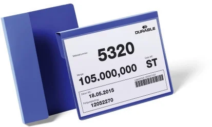 Buzunar logistic pentru paleti A5 landscape 210 x 148 mm 50 buc/set Durable – imaginea 2