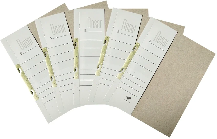 Dosar A4 din carton de incopciat 1/2, 100 buc/set EXTE