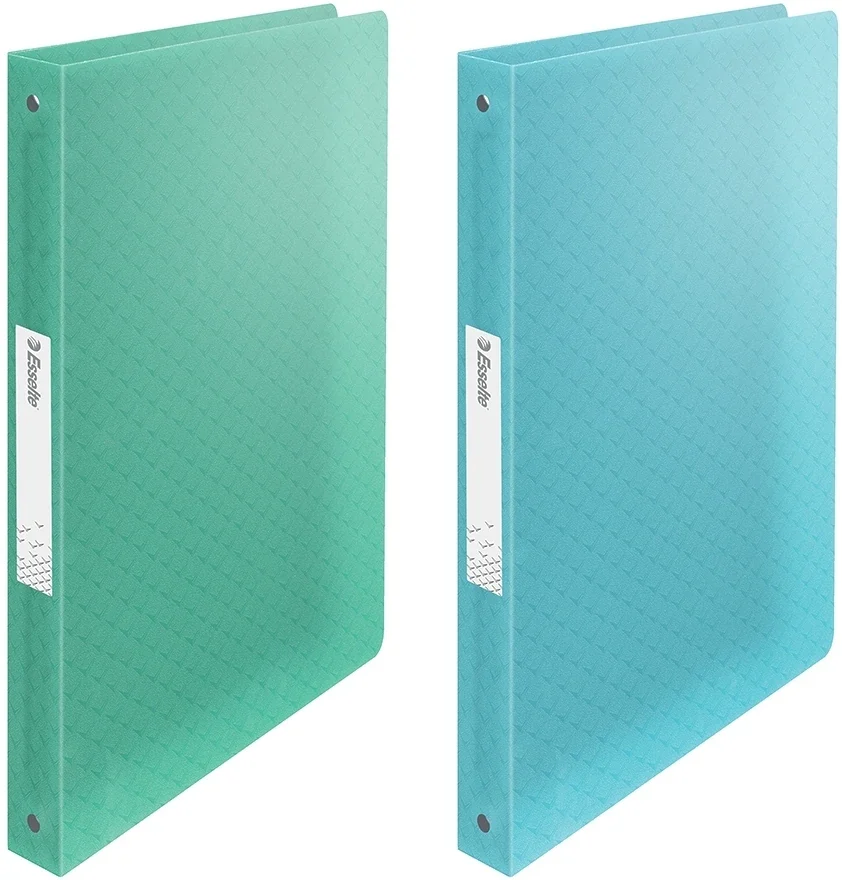 Caiet mecanic Colour Breeze, PP, A4, coperta moale, mecanism 4RR, inel 25 mm Esselte