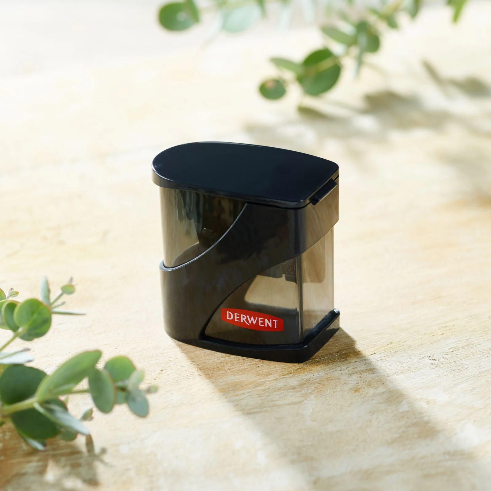 Ascutitoare Professional, metalica, manuala, duala, cu rezervor, negru, Derwent – imaginea 8