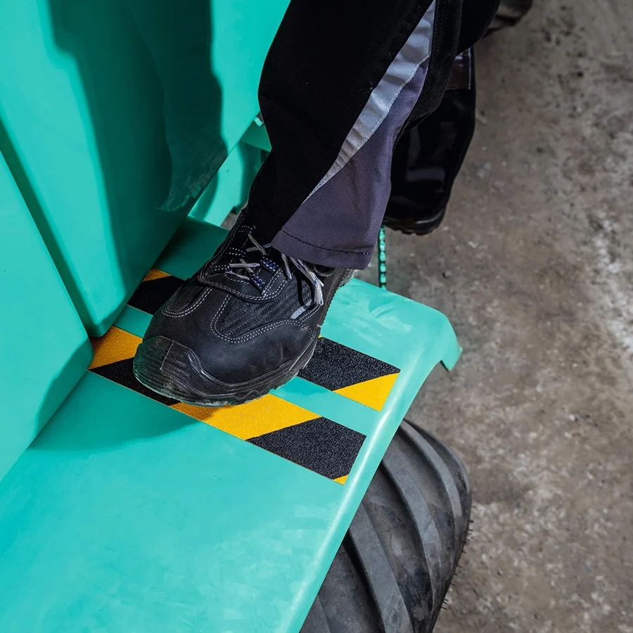 Banda anti-alunecare Duraline Grip+, 25mm latime, galben-negru Durable – imaginea 4