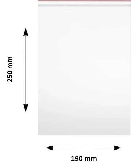Pungi ziplock Clarina, 190 x 250 mm, 100/set