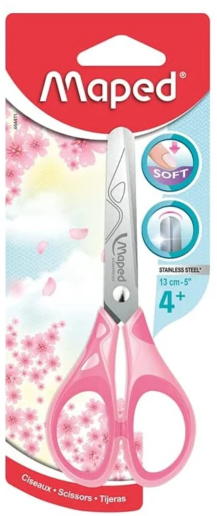 Foarfeca 13 cm, diverse culori, pe blister, Essentials Soft Pastel Maped