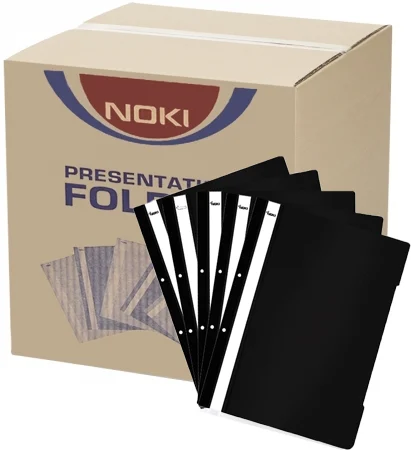 Dosar A4 din plastic cu sina si perforatii, 400 buc/cutie Noki – imaginea 8