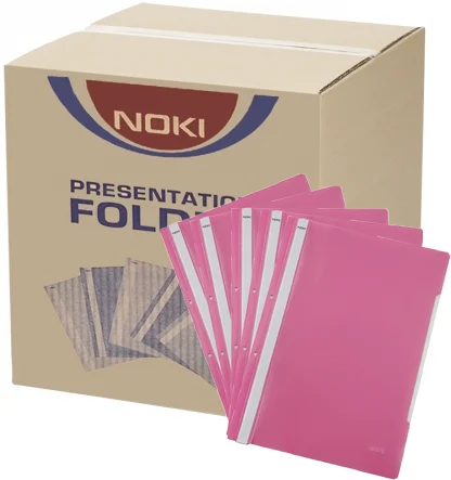 Dosar A4 din plastic cu sina si perforatii, 400 buc/cutie Noki – imaginea 11